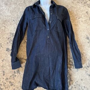 LOFT Navy Denim Dress